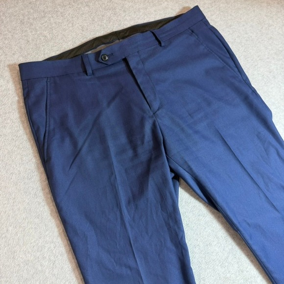 Alfani Other - Alfani Dress Pants Mens 34W 30L Blue Slim Fit Flat Front